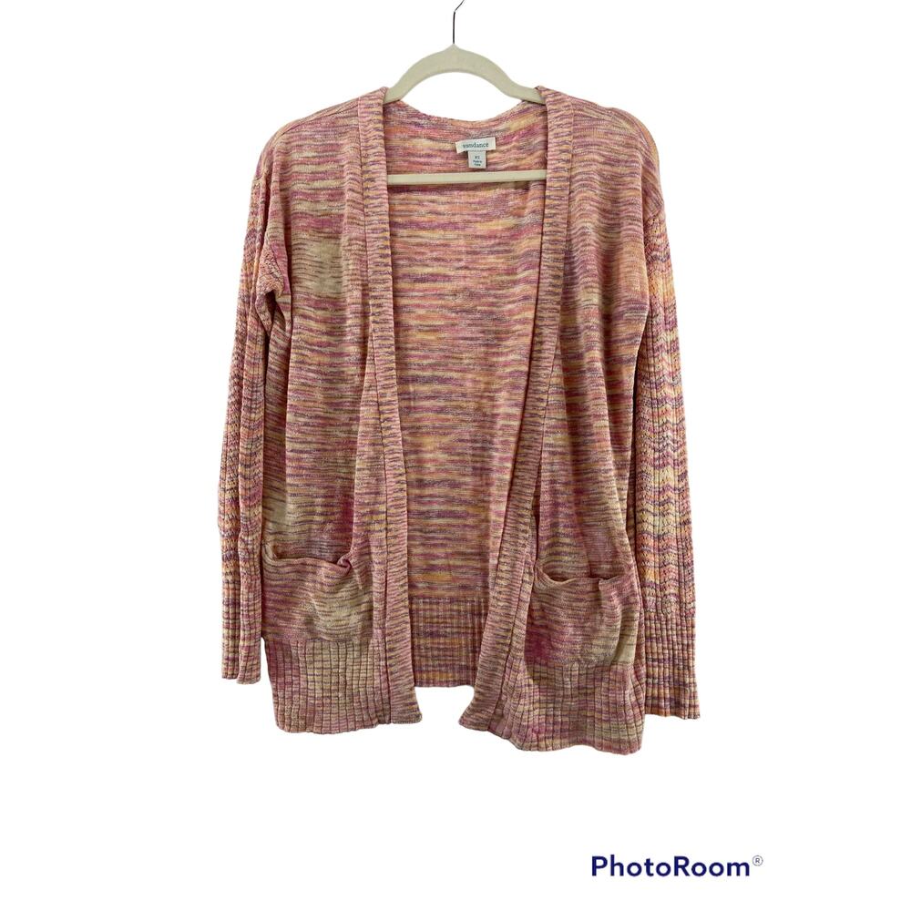 Sundance Pink Viscose Cotton Cardigan Sweater Sz XS‎